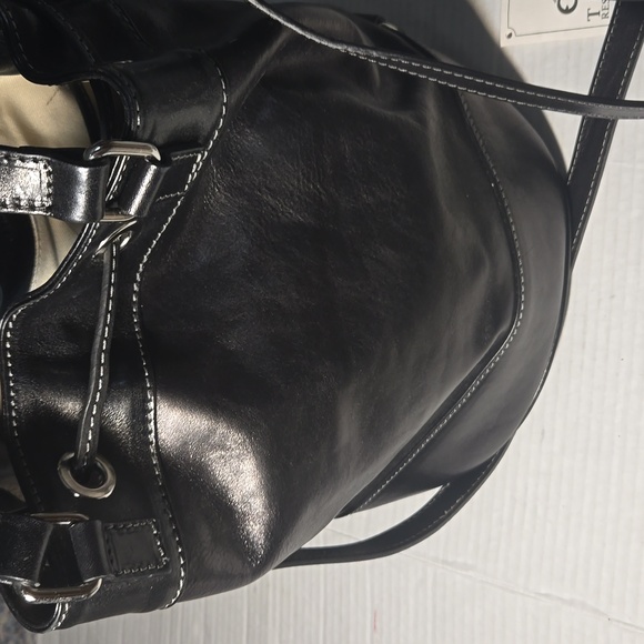 Time resistance leather bucket bag - Picture 4 of 8